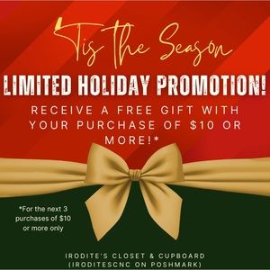 LIMITED HOLIDAY PROMO | FREE GIFT w/ a purchase of $10  or more | 3 SPOTS ONLY